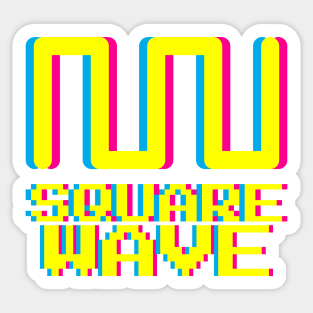 Square Wave 8bit Sticker